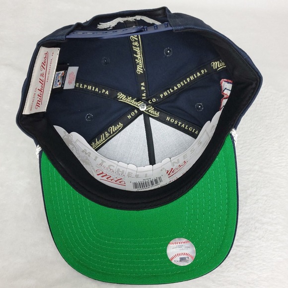 Washington Senators Mitchell & Ness MLB Slouch Snapback Hat Cap 3D Logo Navy NWT - Picture 8 of 8